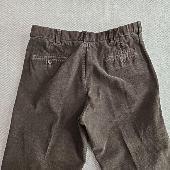 Haggar Corduroy Pants Men's 36x29 Dark Brown Premium Stretch WPL 386 Adjustable - Picture 11 of 16